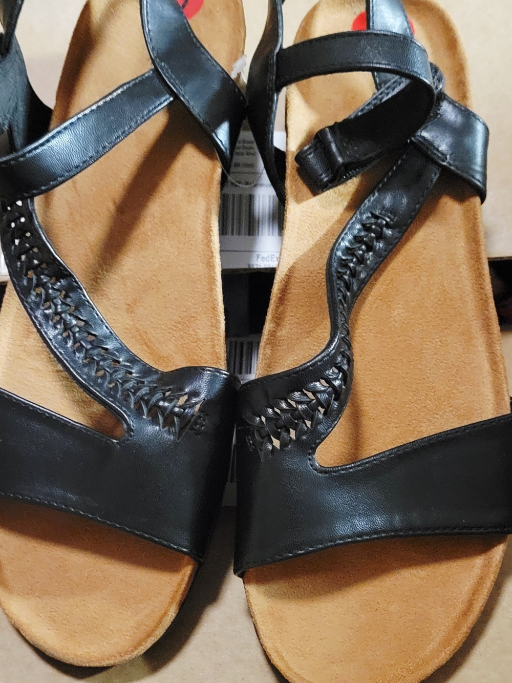 Baretraps Black Strap Sandals New Size 10